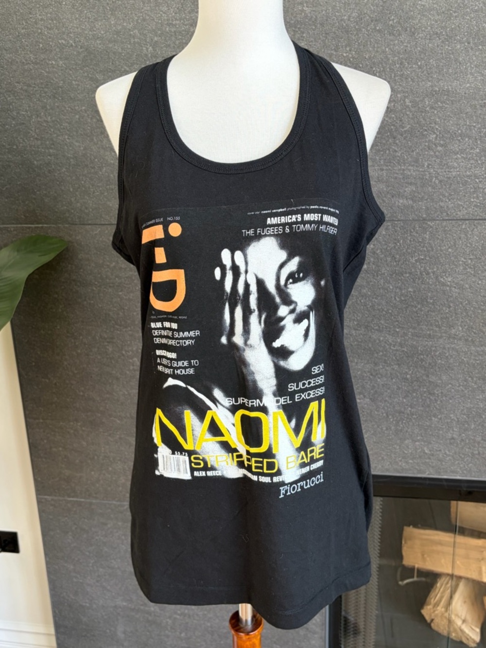 Naomi Campbell x Fiorucci ID Magazine Capsule Collection Tank Top Size Large